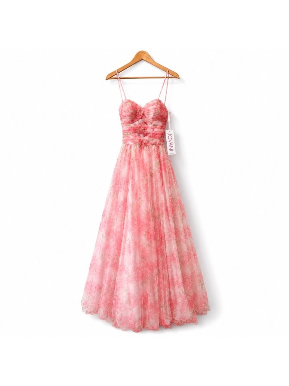 Jovani 40402 Romantic Floral Cutout Sweetheart Long Prom Formal Gown Womens 6 - Picture 2 of 10